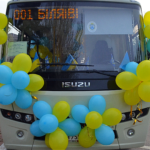 У Біляївці на маршрут вийшов автобус, який пристосований для перевезення людей з маломобільних груп