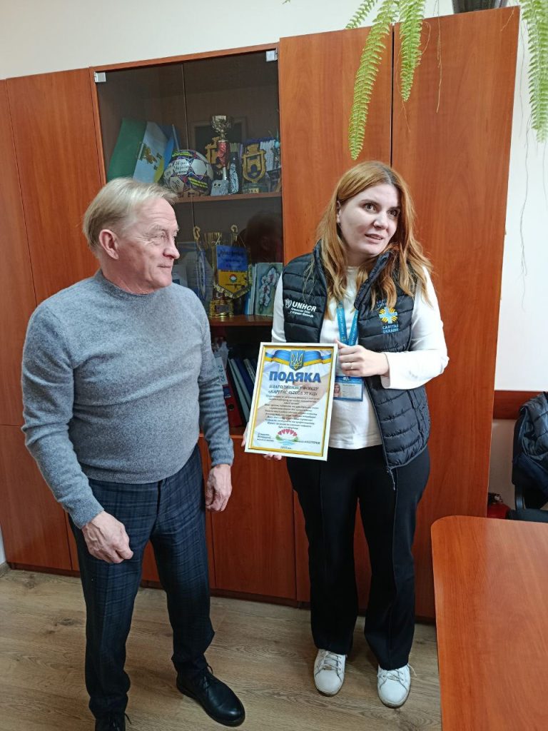 Сьогодні Біляївську міську територіальну громаду відвідали представники UNHCR Ukraine — Агентство ООН у справах біженців в Україні у партнерстві з представниками БФ «Карітас Одеса УГКЦ».