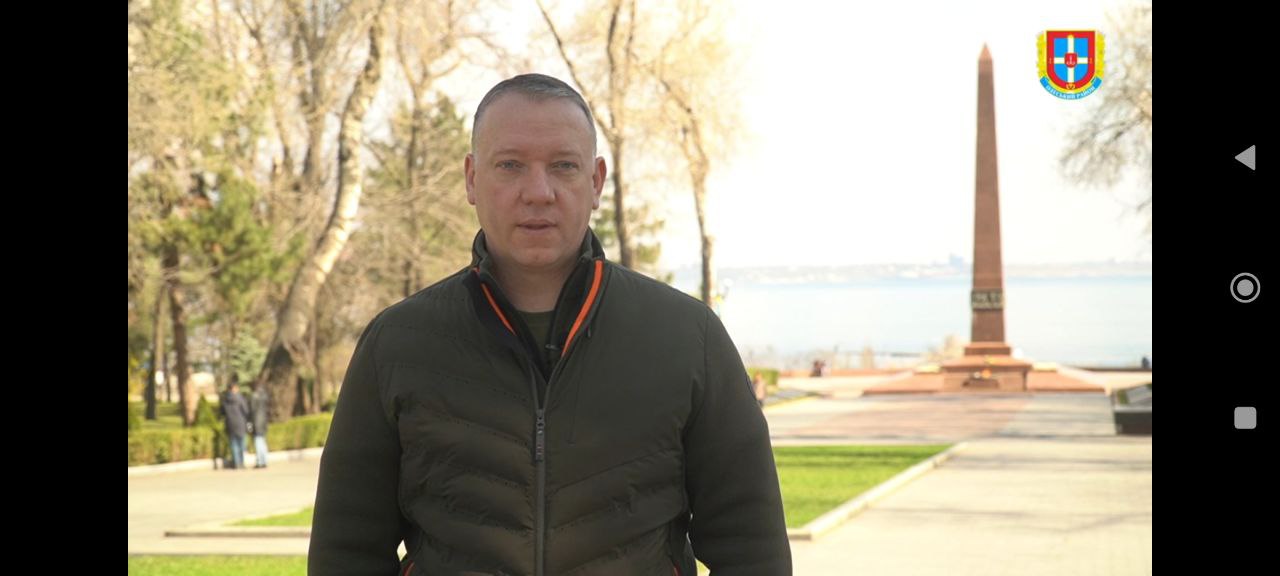 ПРИВІТАННЯ НАЧАЛЬНИКА ОДЕСЬКОЇ РВА ЮРІЯ КРУКА З ДНЕМ ВИЗВОЛЕННЯ ОДЕСИ ВІД НАЦИСТСЬКИХ ЗАГАРБНИКІВ
